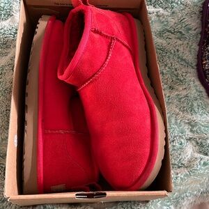 UGG | Shoes | Ugg Ultra Mini Red Boots 8 | Poshmark